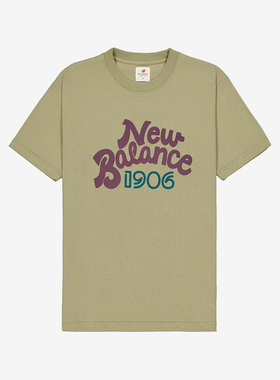 New Balance/NB正品运动男女同款宽松透气运动短袖T恤MT43544-TCO