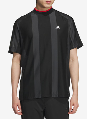 Adidas/阿迪达斯正品男黑色时尚潮流休闲经典舒适短袖T恤JG1317