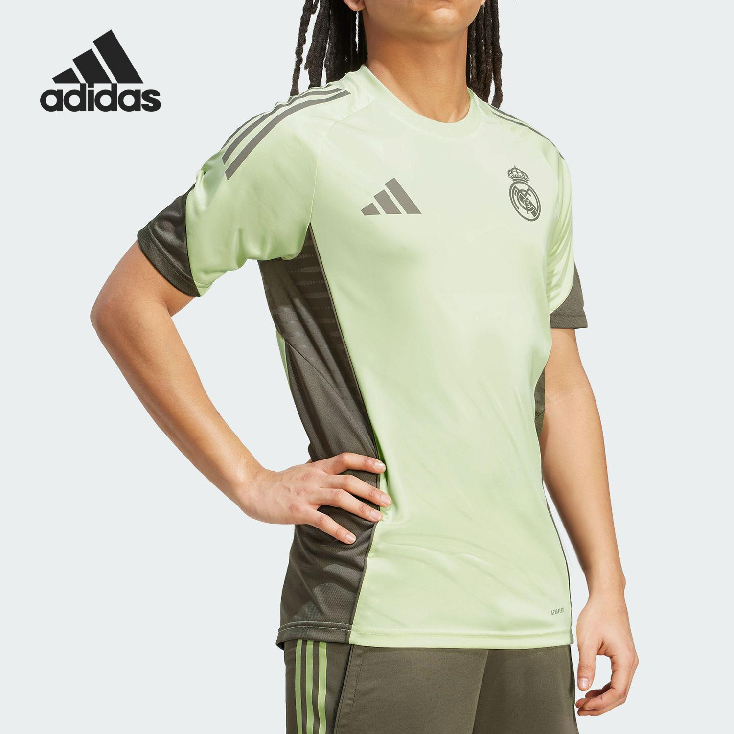 Adidas/阿迪达斯正品2025夏季款男士修身训练运动短袖JP3977