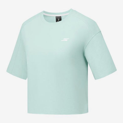 Skechers/斯凯奇正品夏季款女士日常针织短袖T恤衫P225W244-01P9