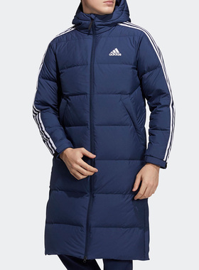 Adidas/阿迪达斯正品冬新款男女户外运动保暖中长款羽绒服 H20763