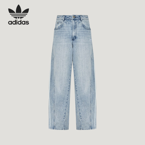 Adidas/阿迪达斯正品三叶草女士休闲时尚简约牛仔长裤LD6427