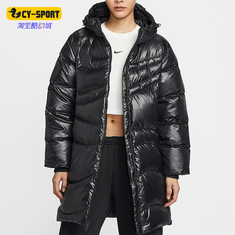 Nike/耐克正品冬季新款女士户外拒水保暖中长款羽绒服HV2752-010