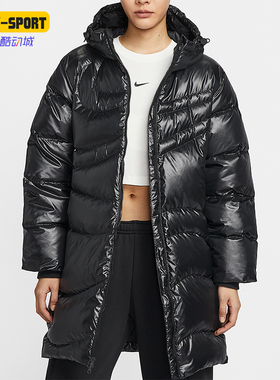 Nike/耐克正品冬季新款女士户外拒水保暖中长款羽绒服HV2752-010