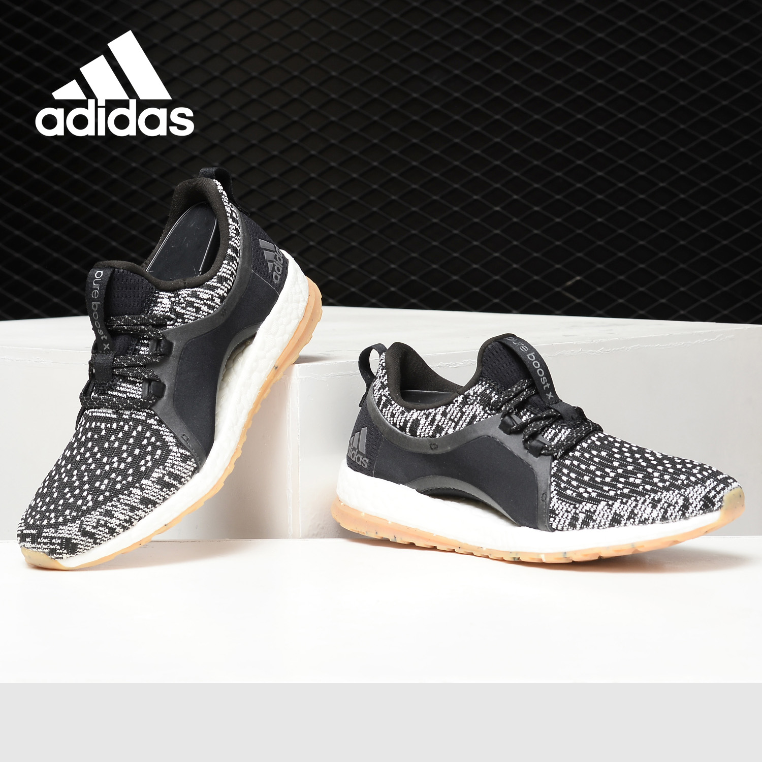 Adidas/阿迪达斯正品PUREBOOST X女子缓震运动跑步鞋BY2693
