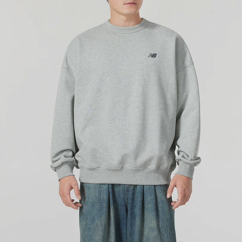 New Balance/NB正品2025新款男子运动休闲卫衣套头衫AMT44322-GHM