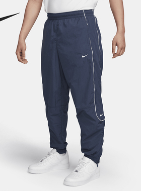 Nike/耐克官方正品Solo Swoosh 男士梭织反光条长裤FB8621-437