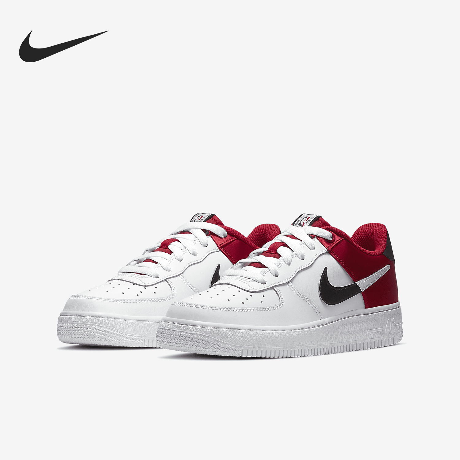 Nike/耐克正品Air Force 1 GS女子大童休闲透气板鞋CK0502-600