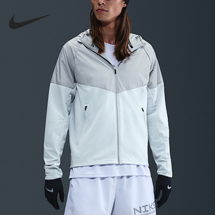 款 2025冬季 男士 经典 043 Nike 连帽拼接跑步外套HV2670 耐克正品
