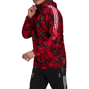 Adidas/阿迪达斯正品新年款男子冬季曼联足球运动棉服外套GK9446