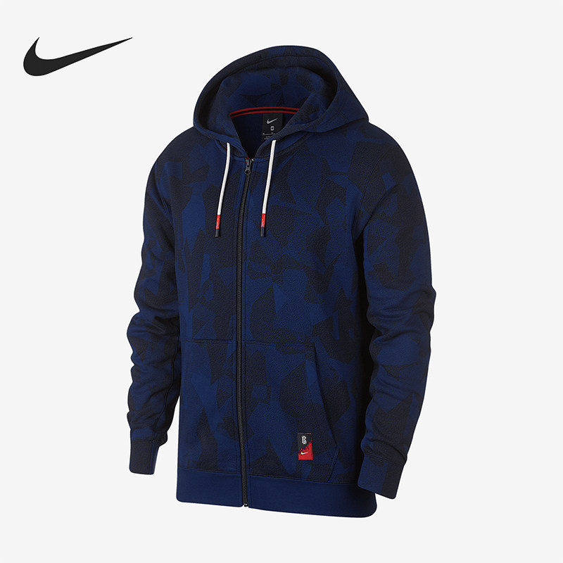 Nike/耐克正品KYRIE男士时尚针织运动连帽夹克外套AJ3386-478