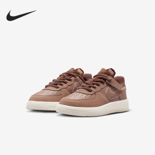 1小童休闲魔术贴运动耐磨低帮板鞋 Nike 耐克正品 Force 200 IO7685