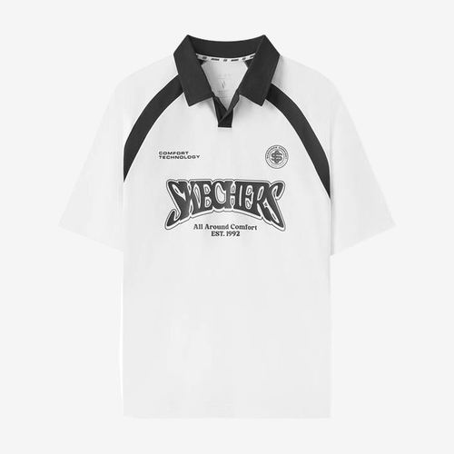 Skechers斯凯奇正品生活系列男女速干翻领衫L225U040-0019