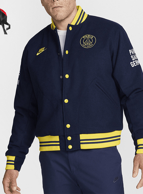 Nike/耐克正品Authentics男士足球拼接运动棒球服FQ7803-410