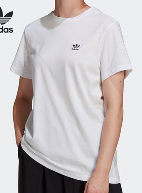 Adidas/阿迪达斯正品三叶草 春季女子圆领休闲短袖T恤 GN2924