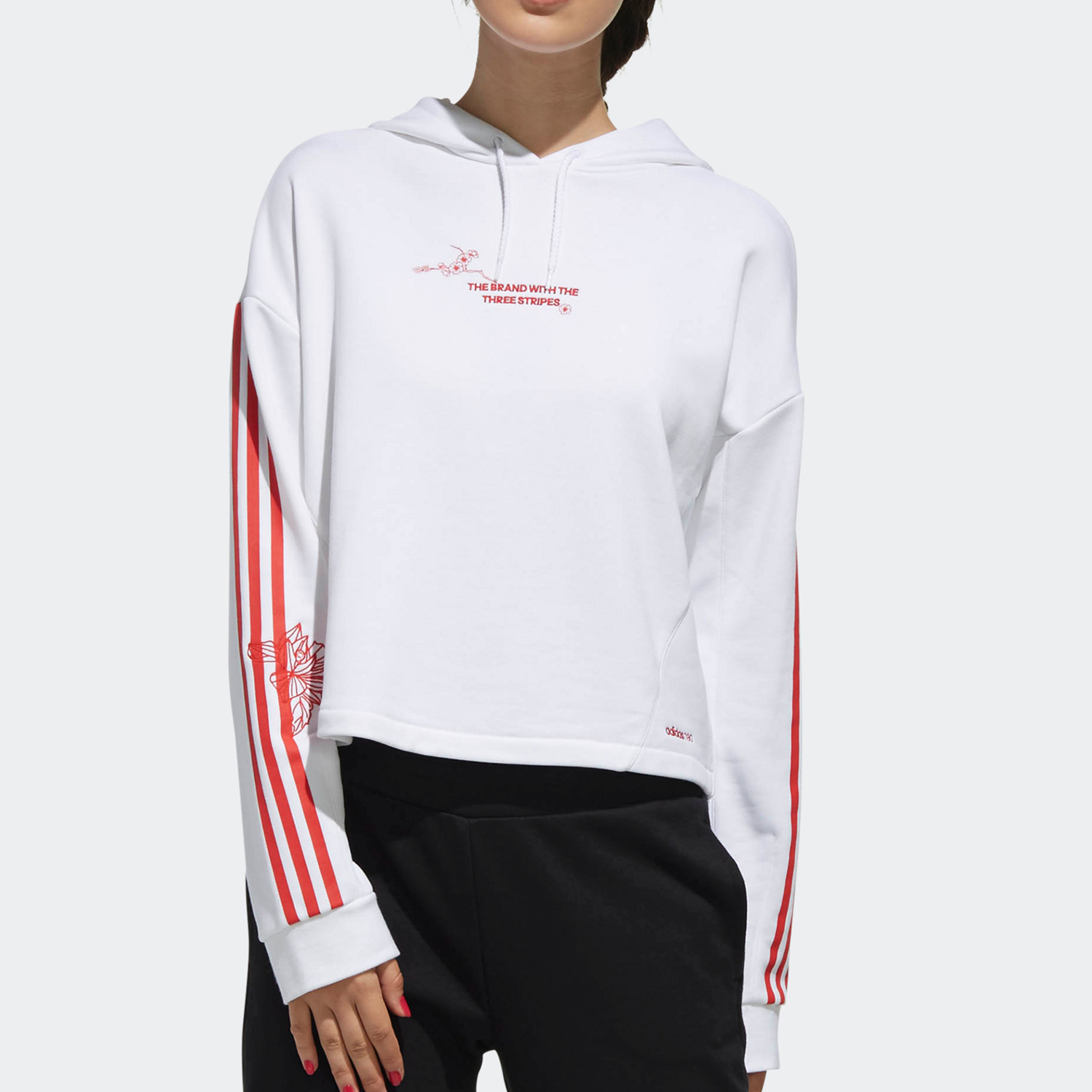 adidas正品夏季女子长袖套头衫
