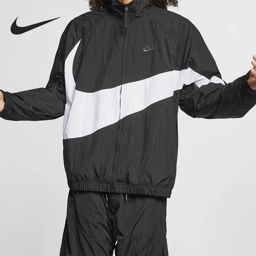 Nike耐克正品Big Swoosh Sportswear男女立领拉链夹克AR3132-010