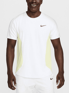 Nike/耐克正品2025男士耐穿圆领透气运动训练网球短袖FZ6857-100