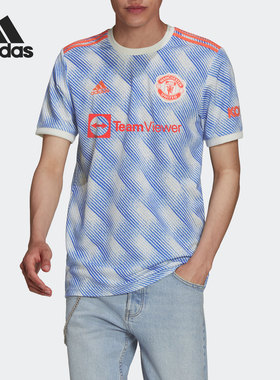 Adidas/阿迪达斯正品休闲男子时尚潮流运动足球短袖 GM4621