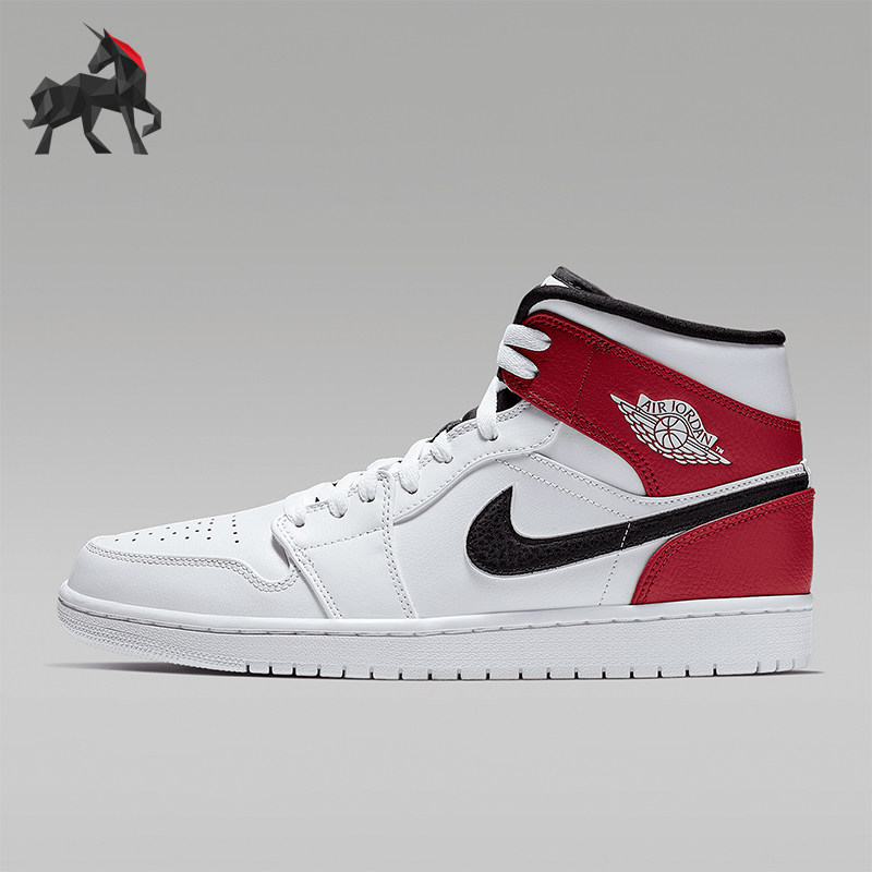 Nike/耐克正品JORDAN 1 MID男士中帮复古篮球鞋554724-116