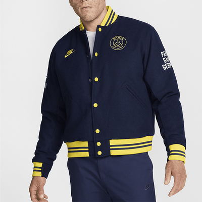 Nike/耐克正品Authentics男士足球拼接运动棒球服FQ7803-410