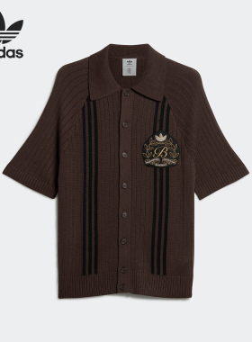 Adidas/阿迪达斯正品联名款男女针织运动短袖POLO衫IK9613