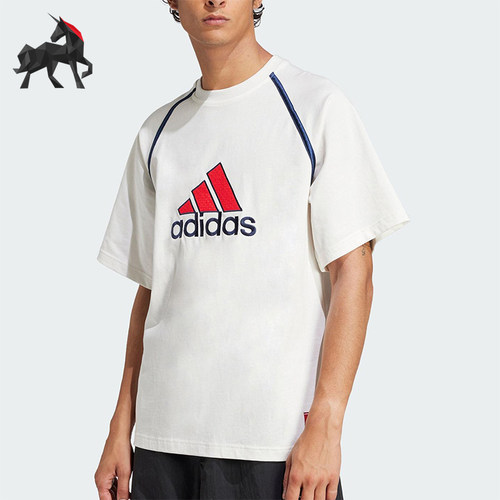 Adidas/阿迪达斯正品2025夏季款男士经典针织运动圆领短袖IM7840