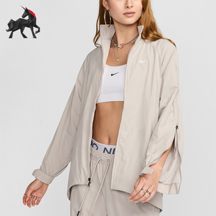 Nike 新款 女士立领梭织运动训练外套FV7536 014 耐克正品