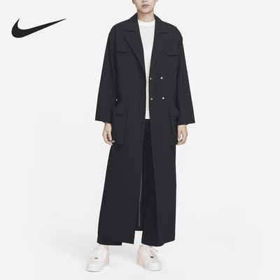 Nike/耐克正品春季新款女子休闲运动长款风衣外套DV8231-010