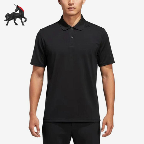 Adidas/阿迪达斯正品纯色套头短袖Polo衫男经典短袖Polo衫KG0818