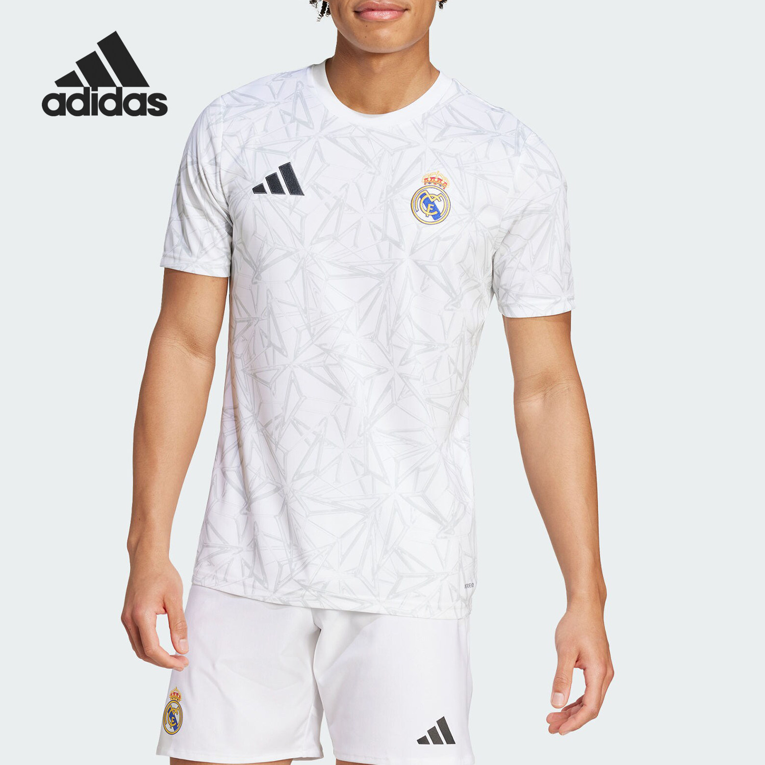 Adidas/阿迪达斯正品新款男士皇马足球训练短袖球衣IT5101