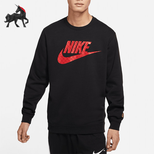 Nike/耐克正品新款男士保暖健身圆领卫衣套头衫DH1390-010