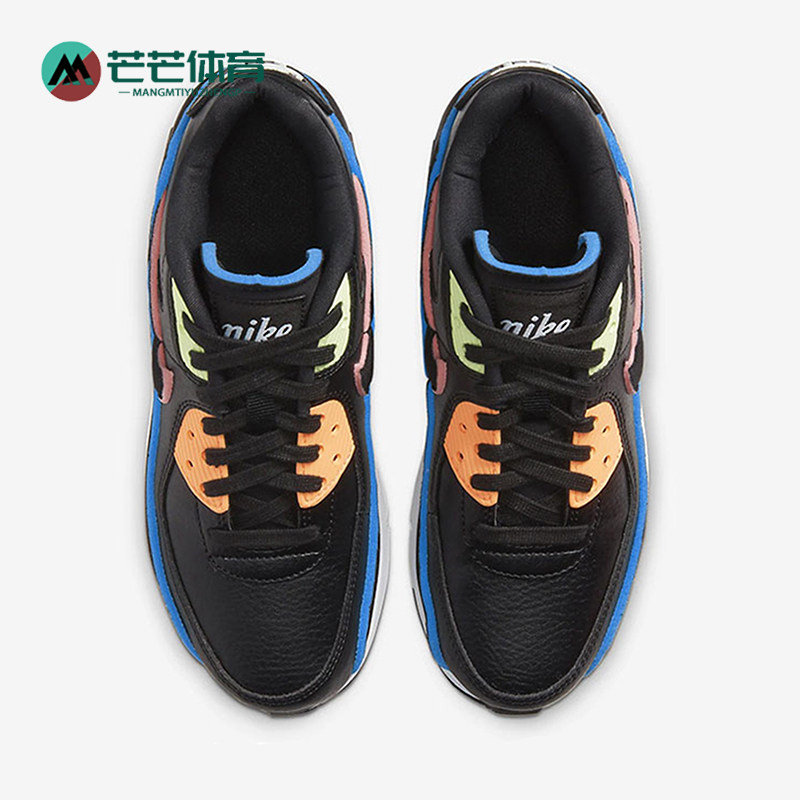 Nike/耐克正品AirMax90SE新款儿童黑色鞋经典跑步鞋CK4068-01
