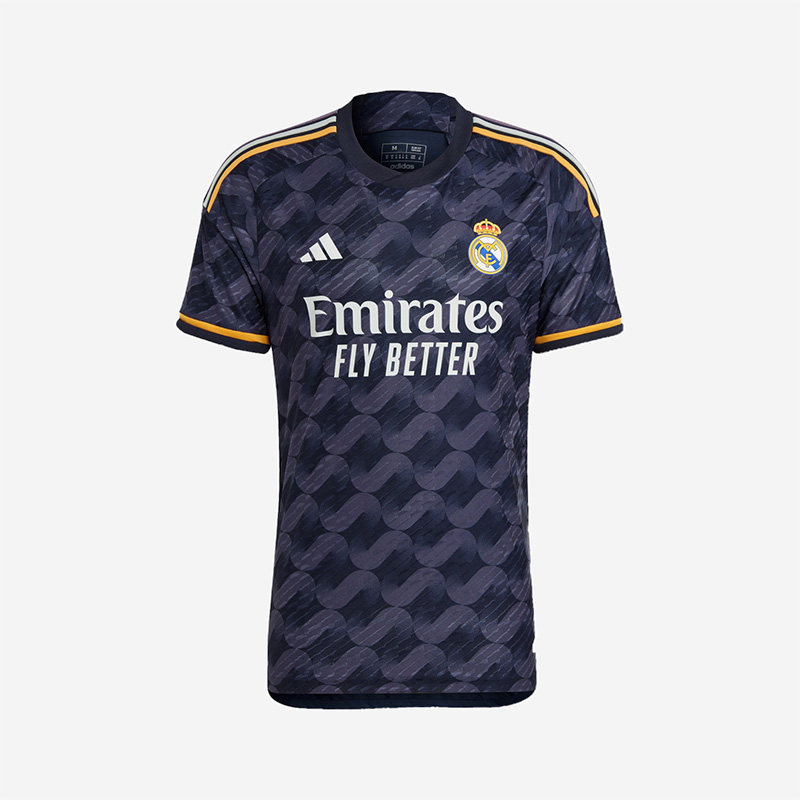 Adidas/阿迪达斯正品皇马球员版客场男子足球短袖球衣IA5138