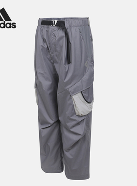 Adidas/阿迪达斯正品S新款男女灰白色轻盈经典休闲工装长裤KF0680