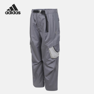 Adidas/阿迪达斯正品S新款男女灰白色轻盈经典休闲工装长裤KF0680