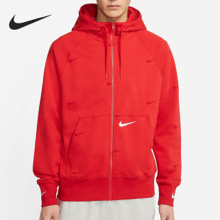 DA0083 26夏男子加绒满勾休闲运动服连帽外套 657 耐克正品 Nike