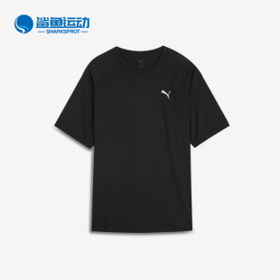 Puma/彪马nan新款男女黑色轻盈速干经典休闲短袖T恤689521-01
