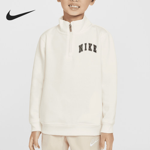 Nike/耐克正品2024新款小童加绒简约透气宽松卫衣IB2551-133