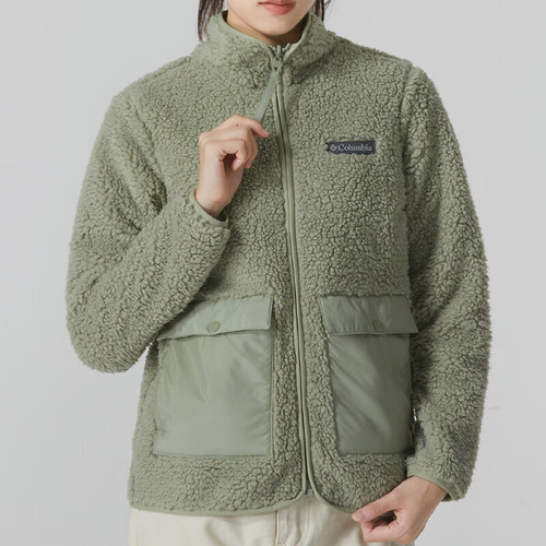 Columbia/哥伦比亚正品新款女士连帽字母印花冲锋衣WR2182398