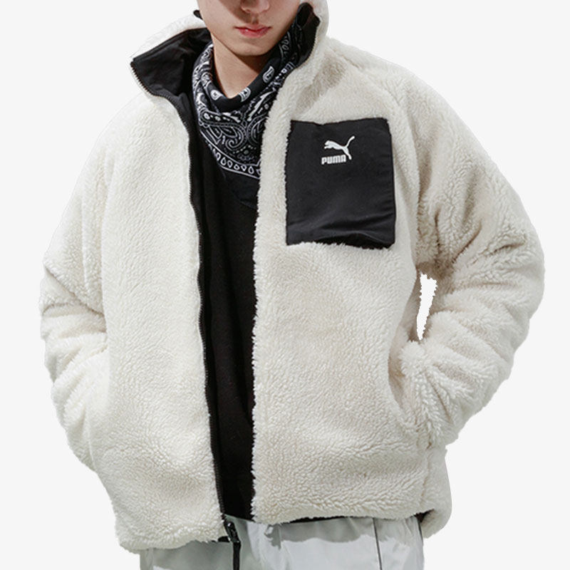 Puma/彪马正品当季新款男子保暖羊羔毛两面穿夹克846428-01,运动服/休闲服装,运动茄克/外套,淘宝优惠券,粉丝福利购,淘宝优惠卷