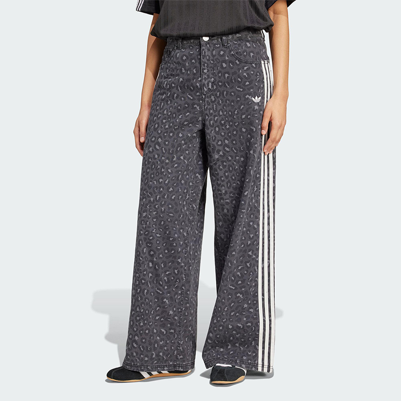 Adidas/阿迪达斯正品三叶草女士经典复古三条纹休闲长裤KA2679