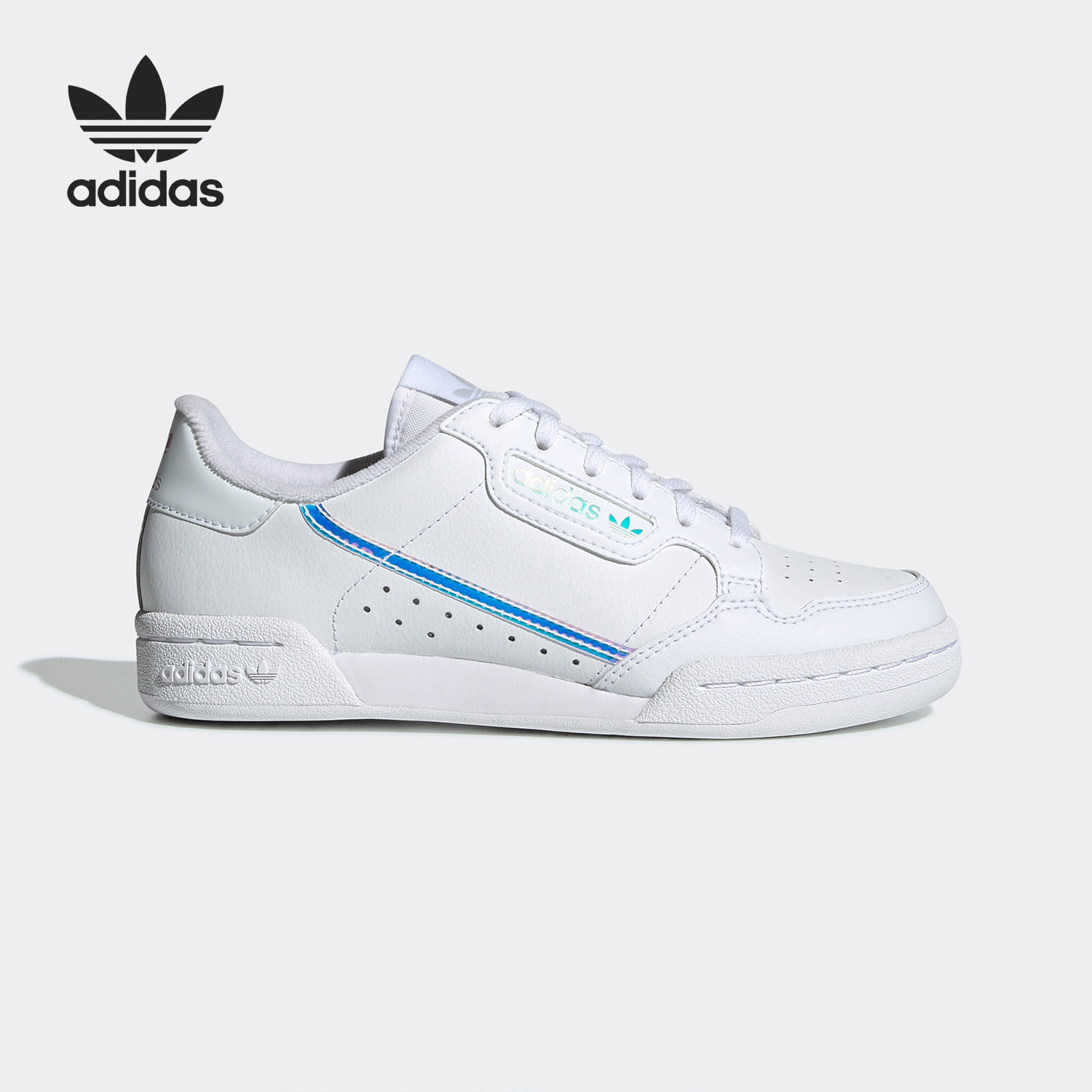 Adidas/阿迪达斯正品  女鞋三叶草 镭射小白鞋运动板鞋EE6471
