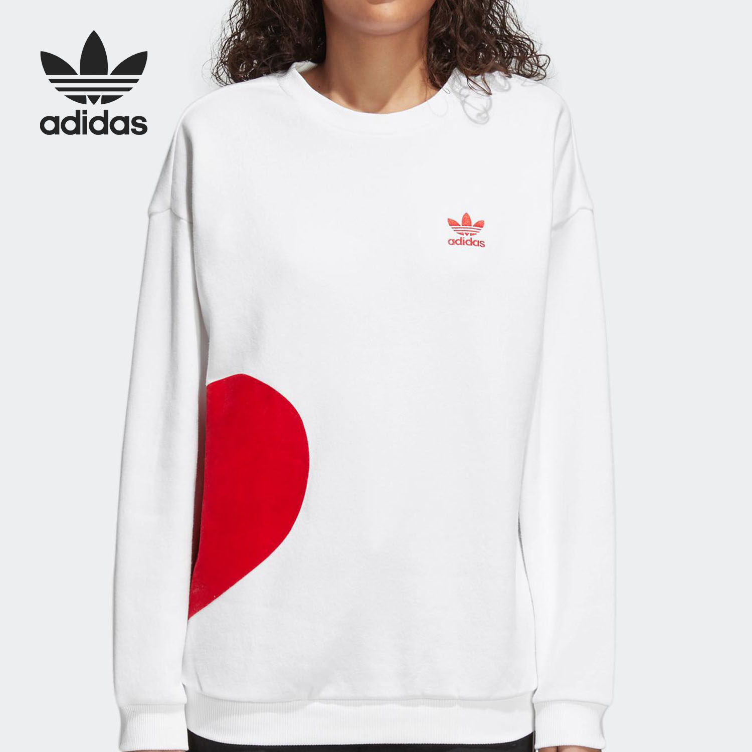 阿迪达斯正品女士套头衫
