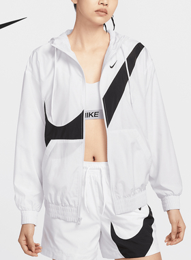 Nike/耐克官方正品Sportswear女士大勾梭织轻薄外套HM8972-100