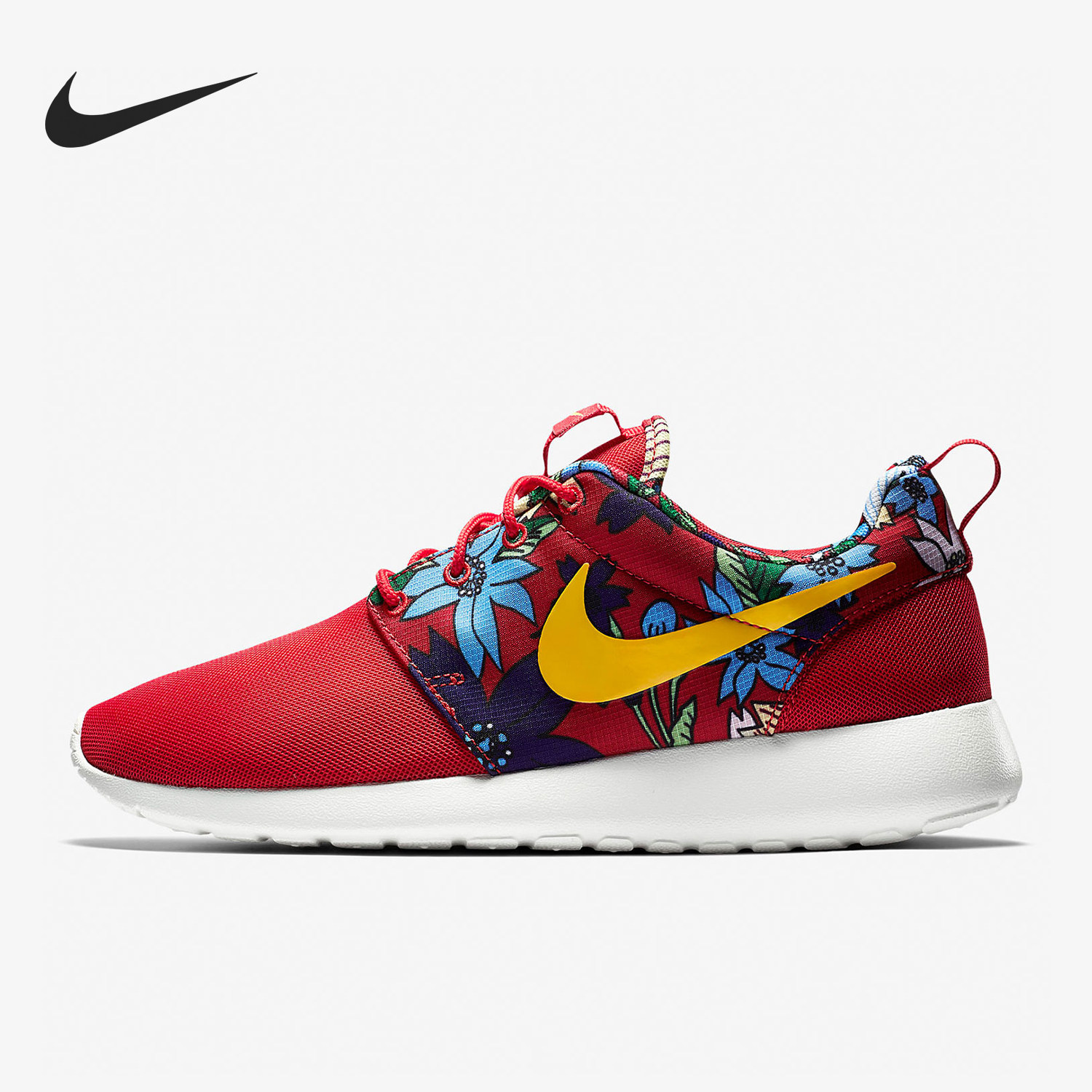 Nike/耐克官方正品RosheRun新款女红黄色运动风跑步鞋599432-674