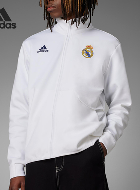 Adidas/阿迪达斯正品时尚男士立领长袖经典足球夹克外套HY0643
