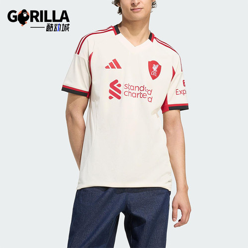 Adidas/阿迪达斯正品LIVERPOOL男士训练透气足球比赛短袖JV6487
