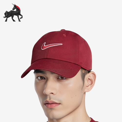 Nike/耐克正品春季新款男女休闲拼接刺绣棒球帽FB5369-677
