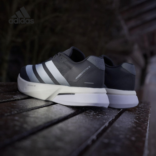 Adidas/阿迪达斯正品2025夏季款男士缓震系带比赛跑步鞋JS4938